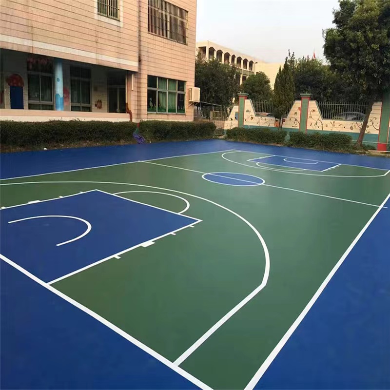 水性硅PU籃球場(chǎng)